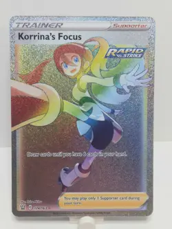 Korrinas Focus 174/163 Rainbow Secret Rare Battle Styles NM - Image 1