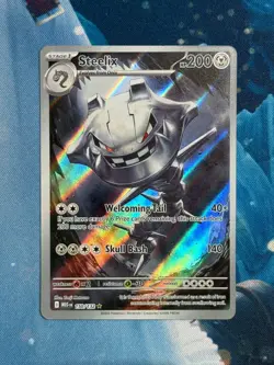Pokemon 2025 Steelix 150/132 Mega Evolution Illustration Rare NM - Image 1