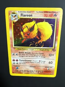 Pokemon TCG Flareon Jungle 3/64 Holo Unlimited Holo Rare - Image 4