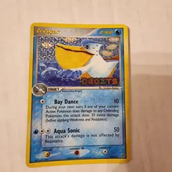 POKEMON TCG PELIPPER 21/107 EX DEOXYS RARE Reverse Holo Stamped - Image 2