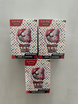 Pokemon TCG Scarlet and Violet 151 Booster Bundle Set Brand new Sealed Lot of 3 820650853210 - Image 1