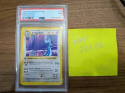 Pokemon Dragonair Base Set 018/102 1st Edition Shadowless PSA 7 - Image 2