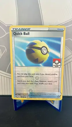 Pokemon TCG League Cup Reverse Holo Quick Ball (SSH 179/202) - Image 1
