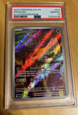 2023 Pokemon Scarlet & Violet Drowzee Illustration Rare #210/198 PSA 10 - Image 1