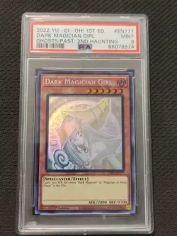 Yugioh Dark Magician Girl - GFP2-EN177 - Ghost Rare - 1st Edition - Graded PSA 9 - Image 1