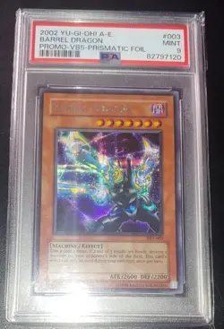 YU-GI-OH! PSA 9 VB5 Prismatic Barrel Dragon - Image 1