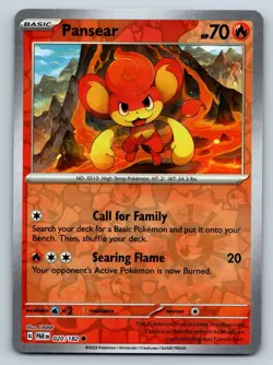 Pansear - Reverse Holo - Paradox Rift PAR 020/182 Pokemon TCG Card - Image 1