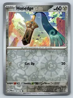 Honedge - Reverse Holo - Paradox Rift PAR 130/182 Pokemon TCG Card - Image 1