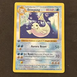 Dewgong 25/102 Base Set (Shadowless) Regular 1st Edition Card Never Played ￼ - Image 1