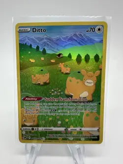 Pokemon TCG Ditto Crown Zenith Galarian Gallery Holo Ultra Rare Card GG22/GG70 - Image 1
