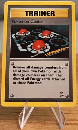 Pokemon Centre Trainer Card Non-Holo Near Mint - 85/102 Uncommon Base Set 2 - Image 1