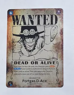 One Piece TCG - Portgas.D.Ace - Wanted Poster - (Error Card) - OP13 - Image 1