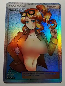 SEXY HEROINE WAIFU Sonia POKEMON ACG PREMIUM HOLOFOIL CARD NM - Image 1