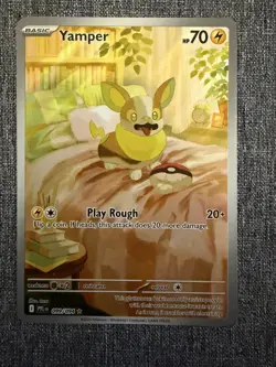 Yamper 099/094 Illustration Rare Pokemon Card Phantasmal Flames - PACK FRESH - Image 1