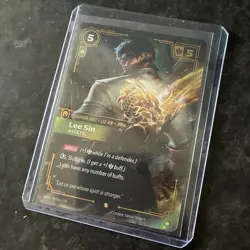 RIFTBOUND CARD LEAGUE OF LEGENDS Alt Art: Lee Sin - Ascetic OGN 078a - Image 1