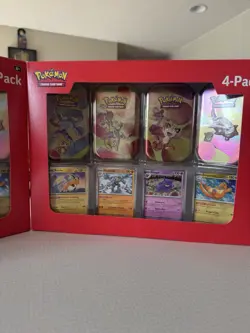 Lot of (2) Pokemon 4 Mini Tins + 4 Promo Cards - 151 SAMS CLUB 🔥🔥 - Image 3