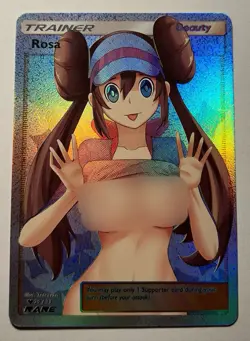 SEXY HEROINE WAIFU Rosa POKEMON ACG PREMIUM HOLOFOIL CARD NM - Image 1