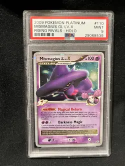 Pokemon TCG Mismagius GL LV.X Holo Card 110/111 Rising Rivals Series - Image 1