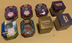 Lot Of 8 Pokemon Tins - NO CARDS - NO INSERTS - Image 1