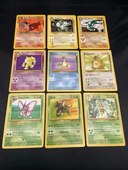 Vintage WOTC Rare Pokemon Card Lot - Neo Genesis, Fossil, Base Set - 1999 MP/HP - Image 1