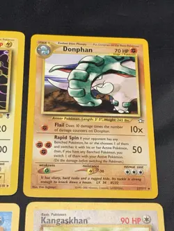 Vintage WOTC Rare Pokemon Card Lot - Neo Genesis, Fossil, Base Set - 1999 MP/HP - Image 4