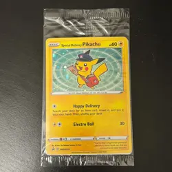Special Delivery Pikachu SWSH074 Holo Promo Card SEALED - Image 1