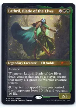 #2 Lathril, Blade of the Elves (Foil Etched) Media Promos Promo Foil - Image 1