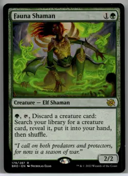 Near Mint or Better Fauna Shaman #179 The Brothers' War W/Tracking - Image 1