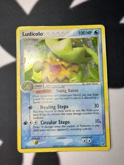 Pokemon Card Ludicolo EX Deoxys Holo Rare 10/107 Vintage TCG 2005 - Image 1