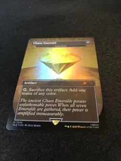 Chaos Emerald / Lotus Petal (Yellow, Foil, NM/M) Sonic Secret Lair Drop - Image 4