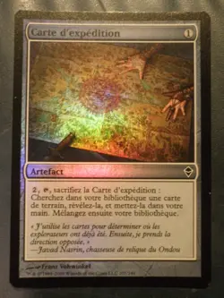 mtg magic expedition map FOIL FRENCH vf fr zendikar carte d'expedition 4 availab - Image 1
