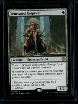 Venerated Rotpriest - 192 - ONE - NM - MTG Magic the Gathering - Image 1