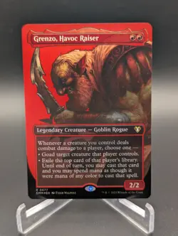 Grenzo, Havoc Raiser (Borderless) Commander Masters Foil - Image 1
