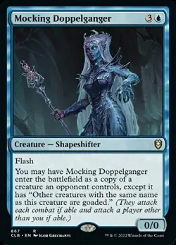 Light Play, English MTG Regular Mocking Doppelganger Commander Legends: Battle f - Image 1