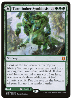MTG: 1 x Turntimber Symbiosis - Mythic Sorcery - Zendikar Rising (ZNR) M/NM - Image 1