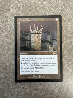 Magic The Gathering MTG Grim Monolith Urza's Legacy NM Unplayed - Image 1