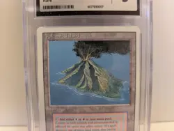 1994 Magic REVISED ED Volcanic Island CGC 5 Excellent - Image 5