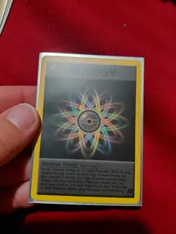 Rainbow Energy 80/82 Pokemon TCG Team Rocket 1st Edition Non-Holo - Image 1