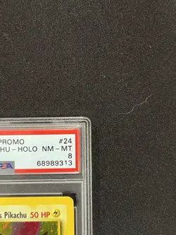 Pokemon TCG Birthday Pikachu WOTC Black Star Promo PSA 8 - Image 3