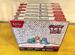 Pokemon 151 Poster Collection Box Display Case Dollar General Exclusive X6 - Image 3