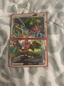 Pokemon Rayquaza and Deoxys Legend Card Top and Bottom NEGOTIABLE - Image 1