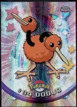 2000 Topps Chrome Pokemon TV Animation Series 2 Spectra #84 Doduo - Image 1