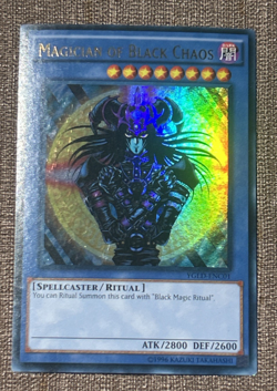 Yugioh Magician of Black Chaos YGLD-ENC01 Ultra Rare NM Near Mint CARD 1996 - Image 1
