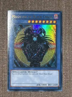 Yugioh Magician of Black Chaos YGLD-ENC01 Ultra Rare NM Near Mint CARD 1996 - Image 3