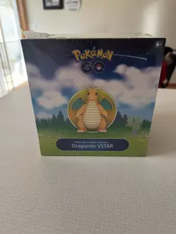 POKEMON GO PREMIER DECK HOLDER BOX DRAGONITE V STAR COLLECTION SEALED BRAND NEW - Image 1