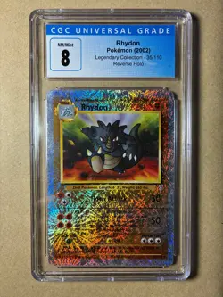 Rhydon Legendary Collection Reverse Holo 35/110 CGC 8 NM/Mint Pokemon 2002 - Image 1