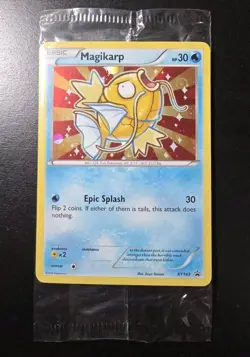 Pokemon TCG Sealed Shiny Magikarp XY143 XY Cosmos Holo Promo Black Star 2016 - Image 1