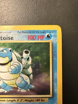 Blastoise 002/102 Base Set Holo Pokemon NM Near Mint - Image 3