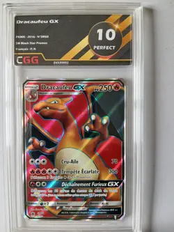 Carte pokemon Francais Charizard GX (SM 60) SM Black Star Promos CGG 10 26530002 - Image 1