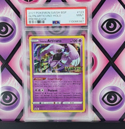 Pokemon SWSH BSP Galarian Articuno Evolving Skies Stamped Holo Prerelease PSA 9 - Image 1